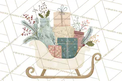 Minimalist Scandinavian Christmas PNG, Nordic Holiday Product Image 3