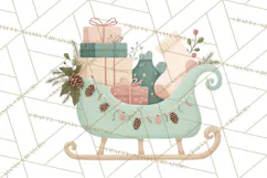 Minimalist Scandinavian Christmas PNG, Nordic Holiday Product Image 4