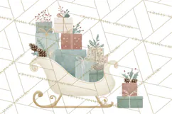 Minimalist Scandinavian Christmas PNG, Nordic Holiday Product Image 5