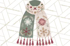 Minimalist Scandinavian Christmas PNG, Nordic Holiday Product Image 4