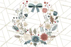 Minimalist Scandinavian Christmas PNG, Nordic Holiday Product Image 3