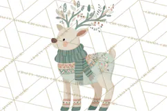 Minimalist Scandinavian Christmas PNG, Nordic Holiday Product Image 3