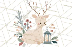 Minimalist Scandinavian Christmas PNG, Nordic Holiday Product Image 4