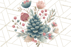 Minimalist Scandinavian Christmas PNG, Nordic Holiday Product Image 5