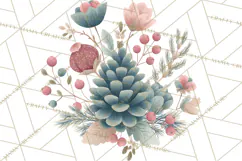 Minimalist Scandinavian Christmas PNG, Nordic Holiday Product Image 5