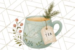 Minimalist Scandinavian Christmas PNG, Nordic Holiday Product Image 5