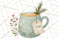 Minimalist Scandinavian Christmas PNG, Nordic Holiday Product Image 5