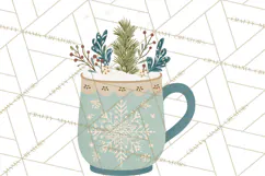 Minimalist Scandinavian Christmas PNG, Nordic Holiday Product Image 5