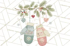 Minimalist Scandinavian Christmas PNG, Nordic Holiday Product Image 2