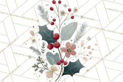 Minimalist Scandinavian Christmas PNG, Nordic Holiday Product Image 5