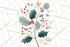 Minimalist Scandinavian Christmas PNG, Nordic Holiday Product Image 2