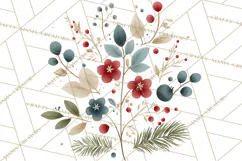 Minimalist Scandinavian Christmas PNG, Nordic Holiday Product Image 4