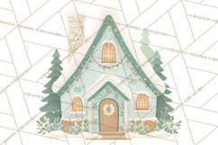 Minimalist Scandinavian Christmas PNG, Nordic Holiday Product Image 5