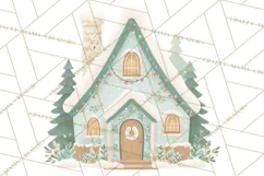 Minimalist Scandinavian Christmas PNG, Nordic Holiday Product Image 5