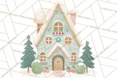 Minimalist Scandinavian Christmas PNG, Nordic Holiday Product Image 3