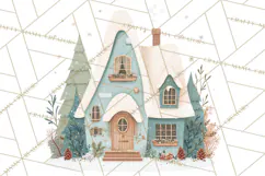 Minimalist Scandinavian Christmas PNG, Nordic Holiday Product Image 2