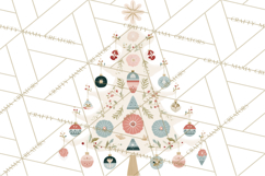 Minimalist Scandinavian Christmas PNG, Nordic Holiday Product Image 3