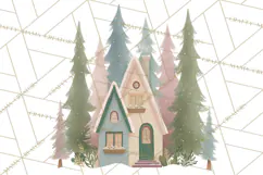 Minimalist Scandinavian Christmas PNG, Nordic Holiday Product Image 3
