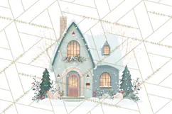 Minimalist Scandinavian Christmas PNG, Nordic Holiday Product Image 5