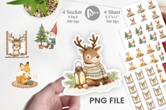 Scandinavian Christmas Sticker Product Image 1