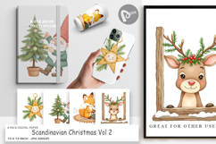Digital Paper Scandinavian Christmas Product Image 1