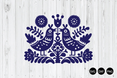 Scandinavian Folk Art SVG, Nordic Botanical SVG Product Image 1