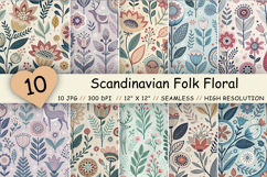 scandinavian folk pattern, nordic folk floral, scandi floral design, nordic seamless pattern, scandinavian floral art, folk geometric flowers, nordic digital paper, scandi surface pattern, pastel nordic floral, folk textile design, nordic wallpaper patter