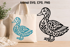 Scandinavian Ornament SVG Design | Duck SVG Farm Design Product Image 1