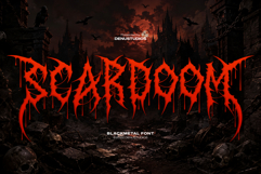 Scardoom | Black Metal Font Product Image 1