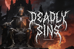 Scardoom | Black Metal Font Product Image 4