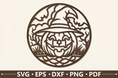 Scarecrow Halloween Sign SVG Product Image 1