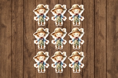 Scarecrow Printable Stickers - PNG Sticker Sheet Product Image 1