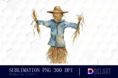 Scarecrow Straw Watercolor Clipart Product Image 1