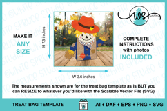 Scarecrow Autumn Halloween Thanksgiving Treat Holder Bag Product Image 2