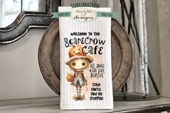 Scarecrow Kitchen Towel Sublimation Set | Fall Halloween PNG Product Image 2