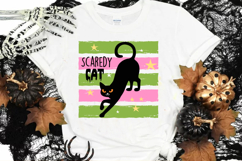 Halloween Cat Stripes PNG, Halloween T Shirt PNG Product Image 3