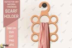 Scarf Holder SVG Bundle. 3D Scarf Hanger Laser Cut Product Image 4