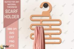 Scarf Holder SVG Bundle. 3D Scarf Hanger Laser Cut Product Image 5