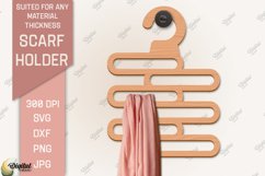 Scarf Holder SVG Bundle. 3D Scarf Hanger Laser Cut Product Image 5