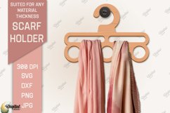 Scarf Holder SVG Bundle. 3D Scarf Hanger Laser Cut Product Image 8