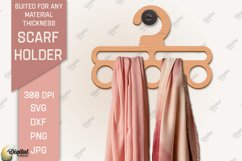 Scarf Holder SVG Bundle. 3D Scarf Hanger Laser Cut Product Image 8