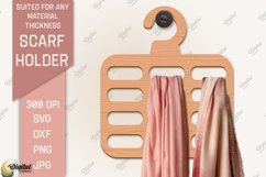 Scarf Holder SVG Bundle. 3D Scarf Hanger Laser Cut Product Image 9