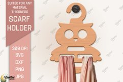 Scarf Holder SVG Bundle. 3D Scarf Hanger Laser Cut Product Image 10