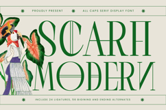 Scarfi Modern - All Caps Serif Display Font Product Image 1