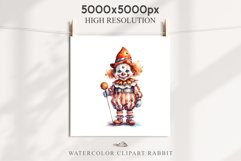 Scary Clown Creepy Spooky Halloween Clipart PNG Scrapbooking Fairy Tale Art Image Watercolor Transparent Print illustration sublimation creepy printable digital