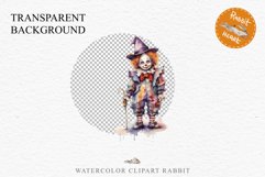 Scary Clown Creepy Spooky Halloween Clipart PNG Scrapbooking Fairy Tale Art Image Watercolor Transparent Print illustration sublimation creepy printable digital