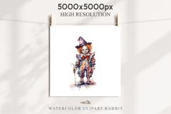 Scary Clown Creepy Spooky Halloween Clipart PNG Scrapbooking Fairy Tale Art Image Watercolor Transparent Print illustration sublimation creepy printable digital