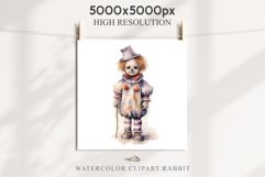 Scary Clown Creepy Spooky Halloween Clipart PNG Scrapbooking Fairy Tale Art Image Watercolor Transparent Print illustration sublimation creepy printable digital