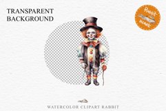 Scary Clown Creepy Spooky Halloween Clipart PNG Scrapbooking Fairy Tale Art Image Watercolor Transparent Print illustration sublimation creepy printable digital