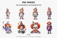 watercolor Scary Clown, spooky clipart, nursery, Creepy Witch art, halloween decoration art Scary Clown Creepy Spooky Halloween Clipart PNG Scrapbooking Fairy Tale Art Image Watercolor Transparent Print illustration sublimation creepy printable digital